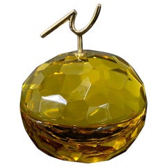 Ghirò Studio Jewel Box in Brass and Glass Yellow, 2019