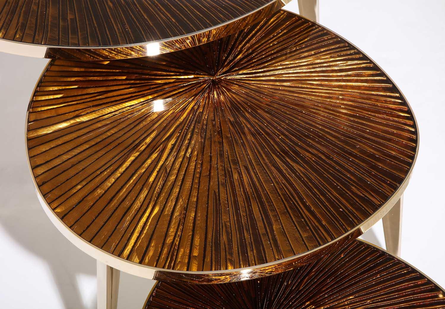 gold nest of tables