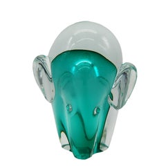 Ghisetti, Submerged Murano Glass Elephant , Italy 1970s