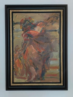 'After Tintoretto' Contemporary figurative painting inspired. Red, Orange &Black