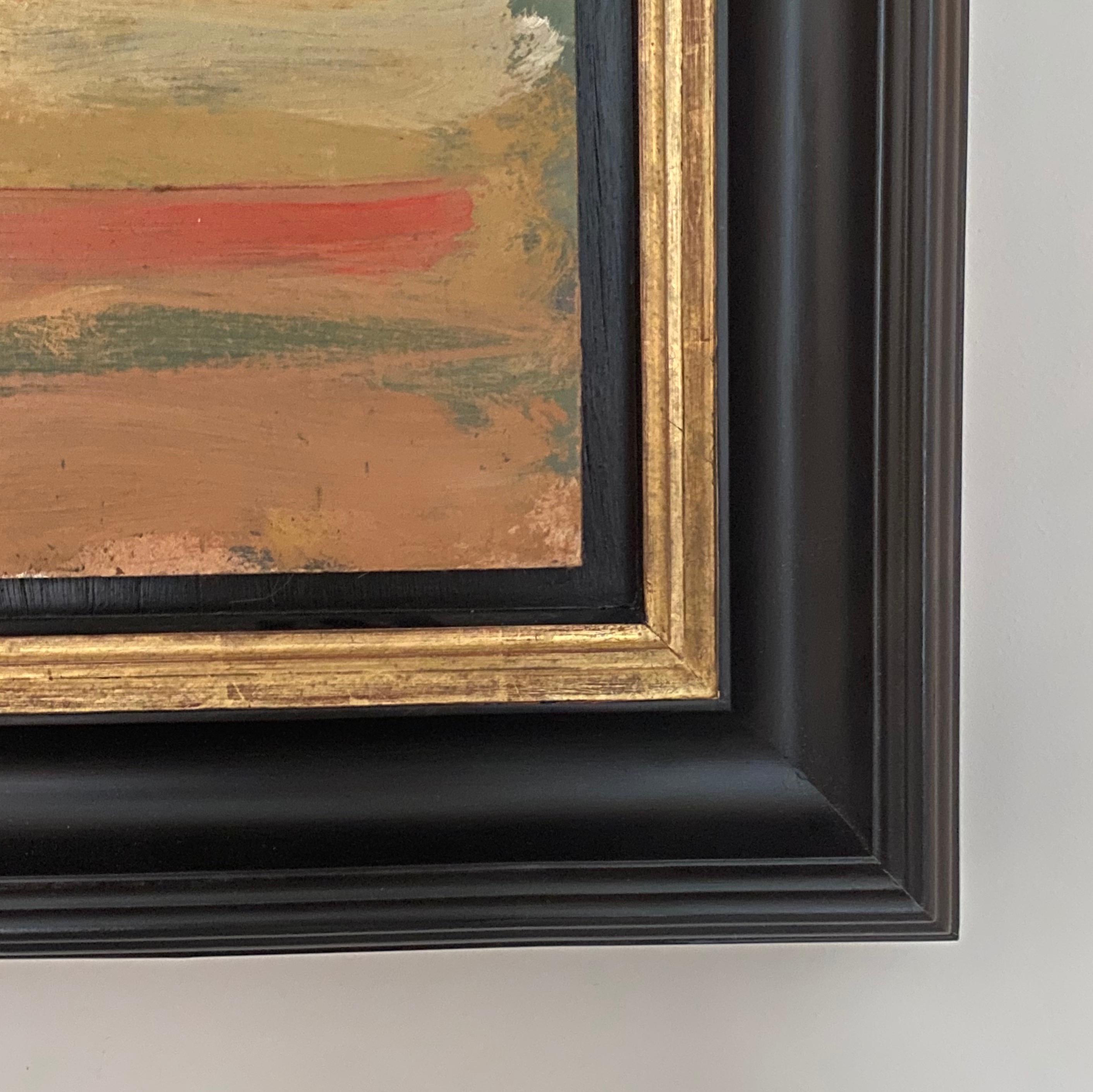 'D'après Tintoretto' Peinture figurative contemporaine inspirée. Rouge, orange et noir en vente 2
