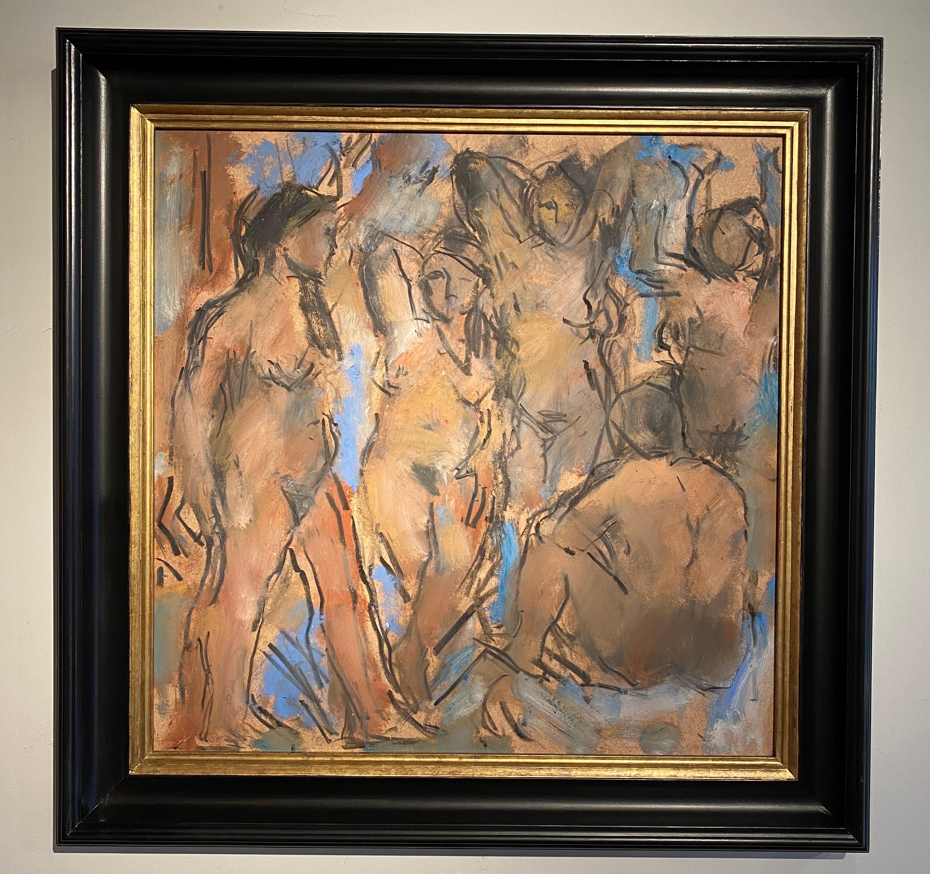 'Re-enacting Picasso' by Ghislaine Howard. Nude Figurative painting inspired For Sale 1