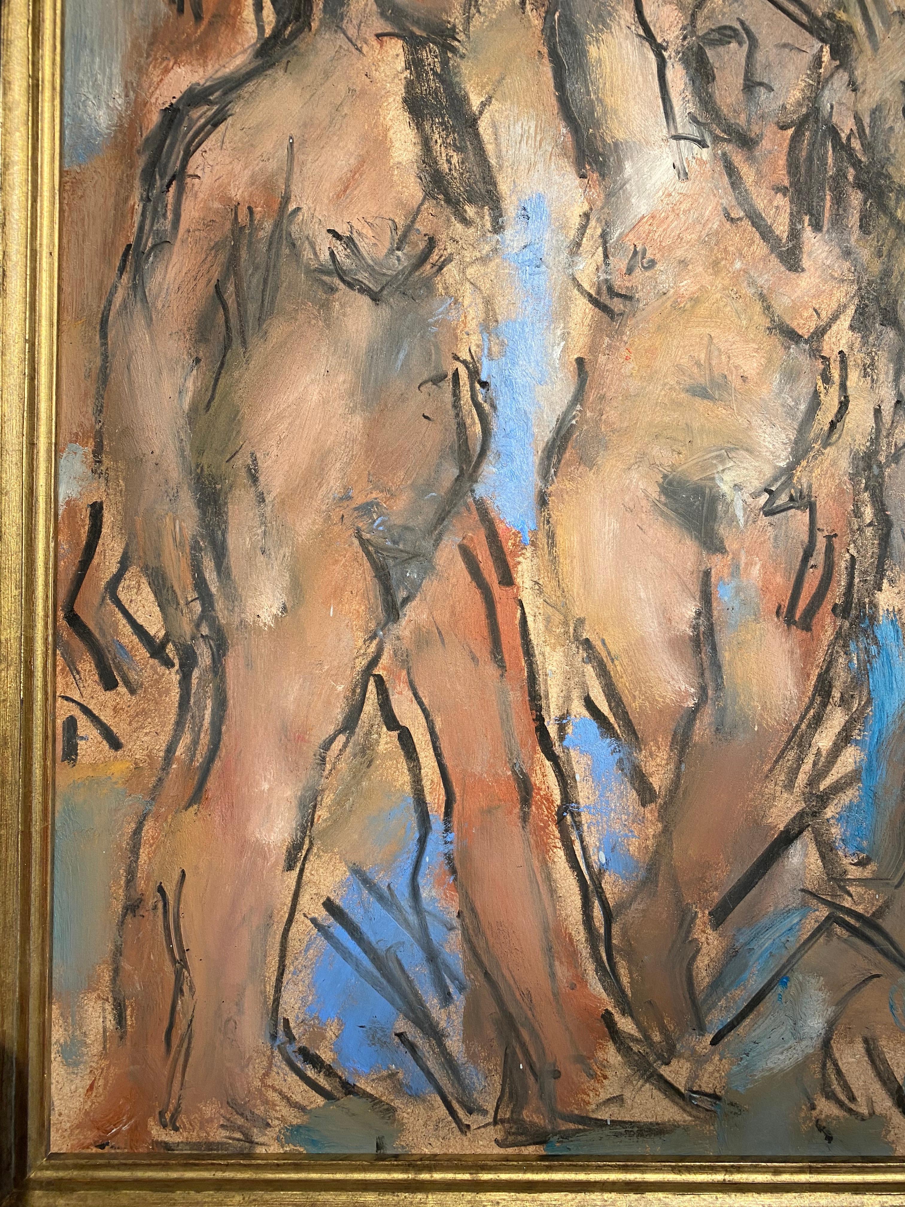 'Re-enacting Picasso' by Ghislaine Howard. Nude Figurative painting inspired For Sale 2