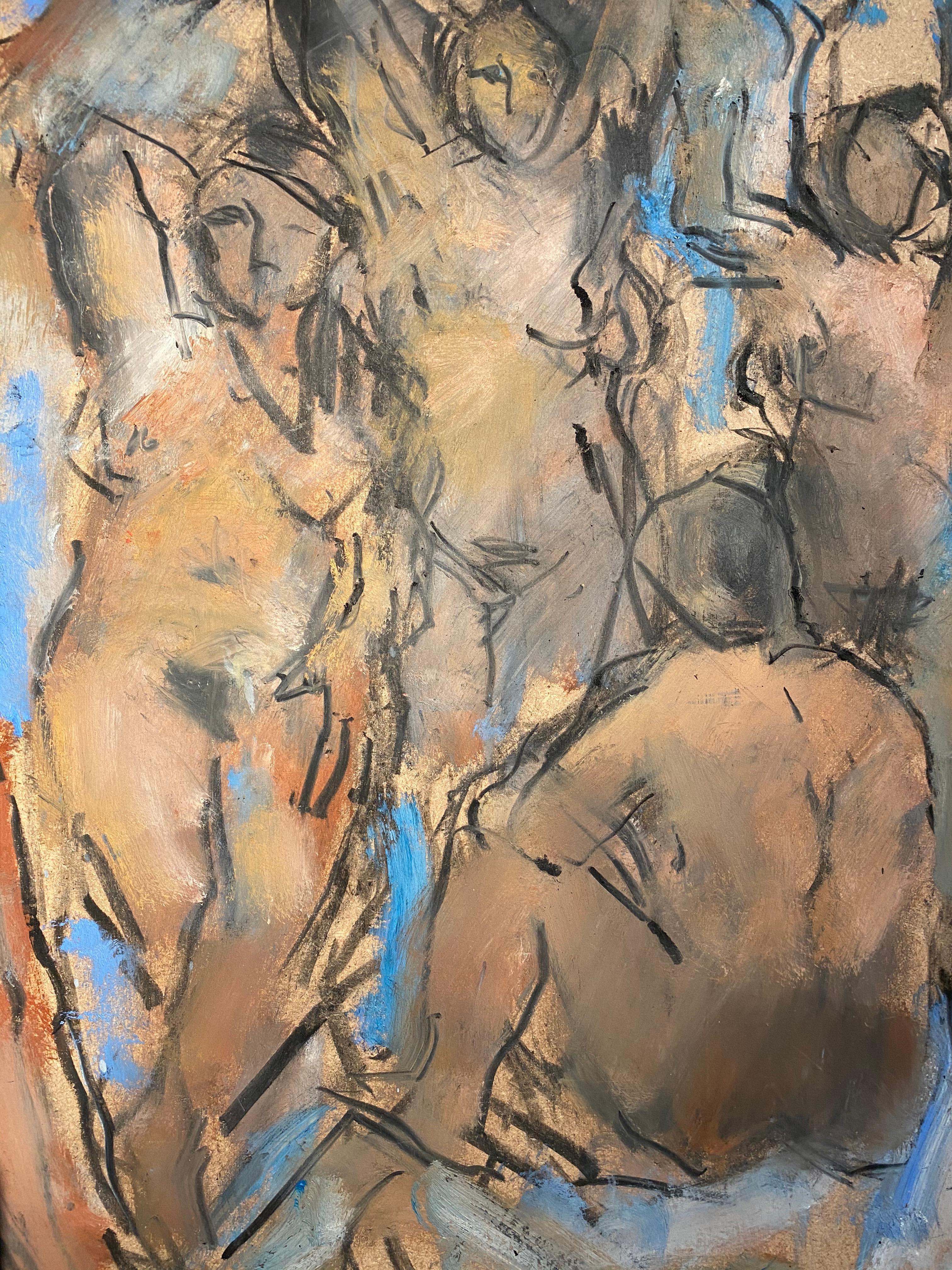'Re-enacting Picasso' by Ghislaine Howard. Nude Figurative painting inspired For Sale 3