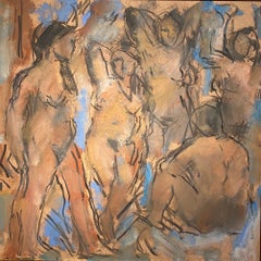 'Re-enacting Picasso' by Ghislaine Howard. Nude Figurative painting inspired