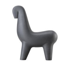 Silla Ghoda de Polietileno Reciclable Mixto Negro de Satyendra Pakhalè