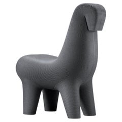 Ghoda Chair in Black Mix Recyclable Polyethylene by Satyendra Pakhalè