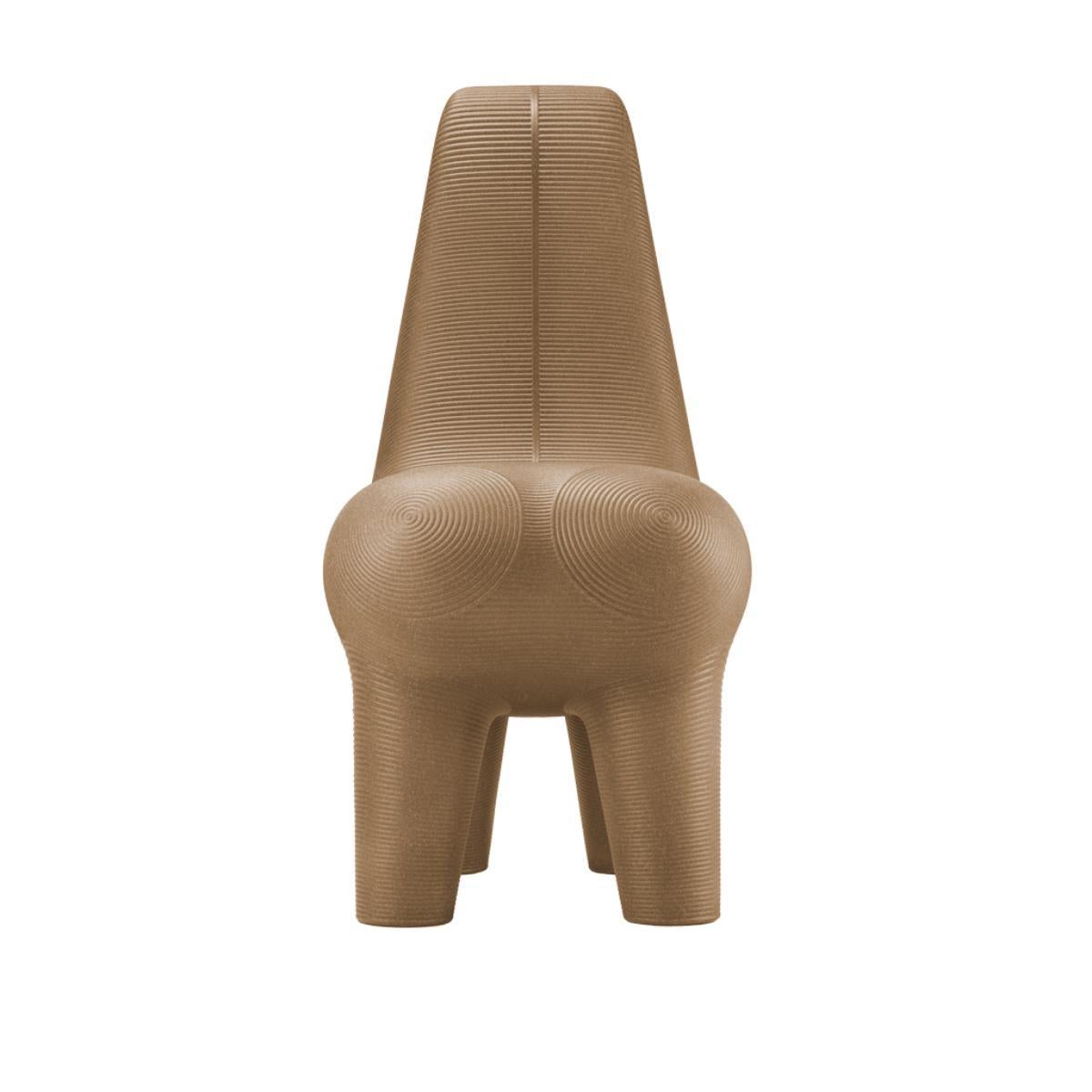 Ghoda Stuhl aus wiederverwertbarem Polyethylen in Golden Sand Mix von Satyendra Pakhalè (Italienisch) im Angebot