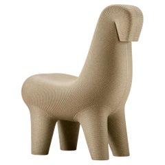 Ghoda Chair in Golden Sand Mix Recyclable Polyethylene by Satyendra Pakhalè