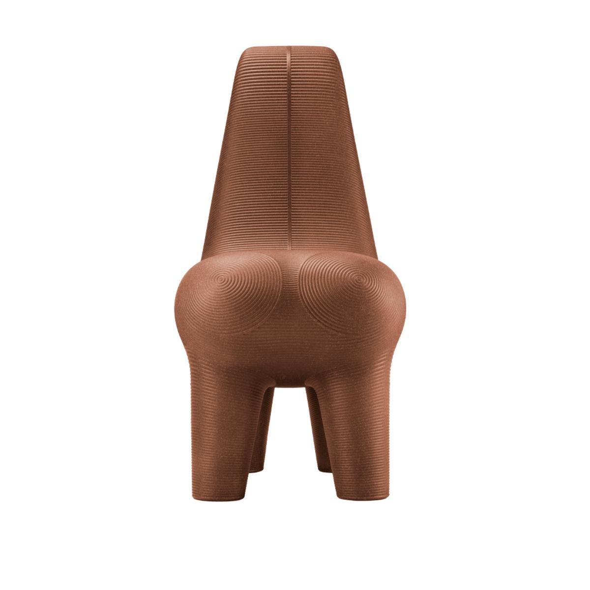 Ghoda Stuhl aus Terrakotta-Mischung Recycelbares Polyethylen von Satyendra Pakhalè (Italienisch) im Angebot