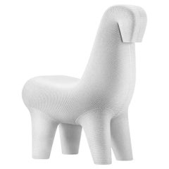 Ghoda Chair in White Mix Recyclable Polyethylene by Satyendra Pakhalè