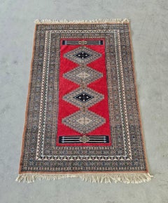 Ghom Rug with unique patterns, handknotted in 100% fine wool, Pakistan 1930s