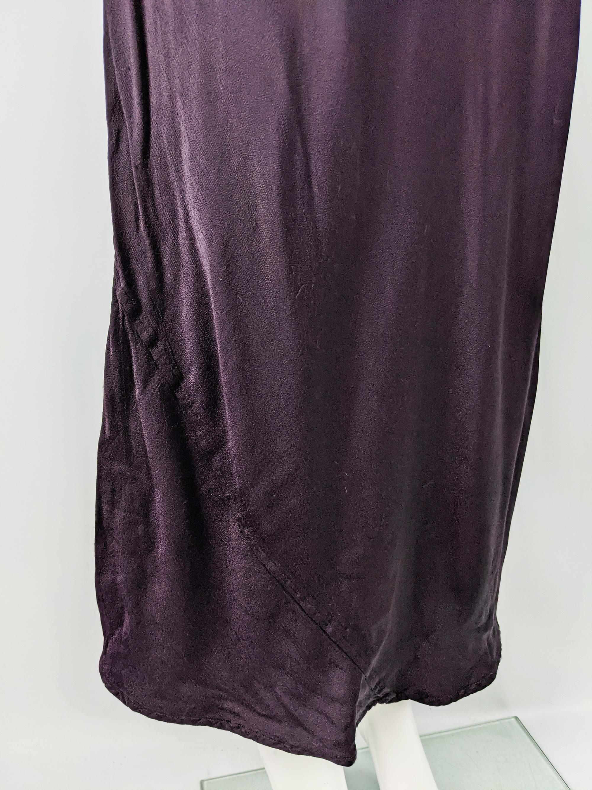 Ghost 1990s Vintage Bias Cut Rückenfrei Cowl Neck Abendkleid 1