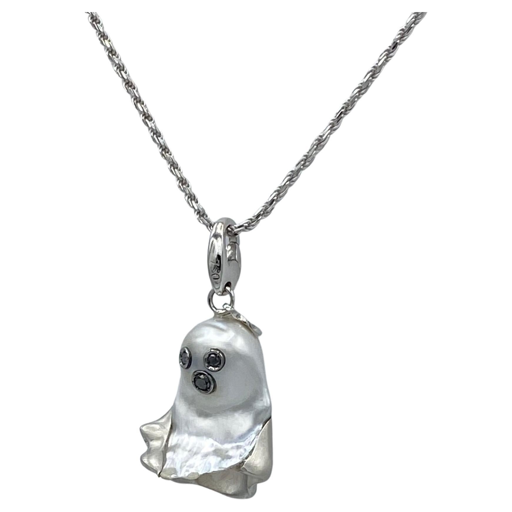 ghost charm necklace