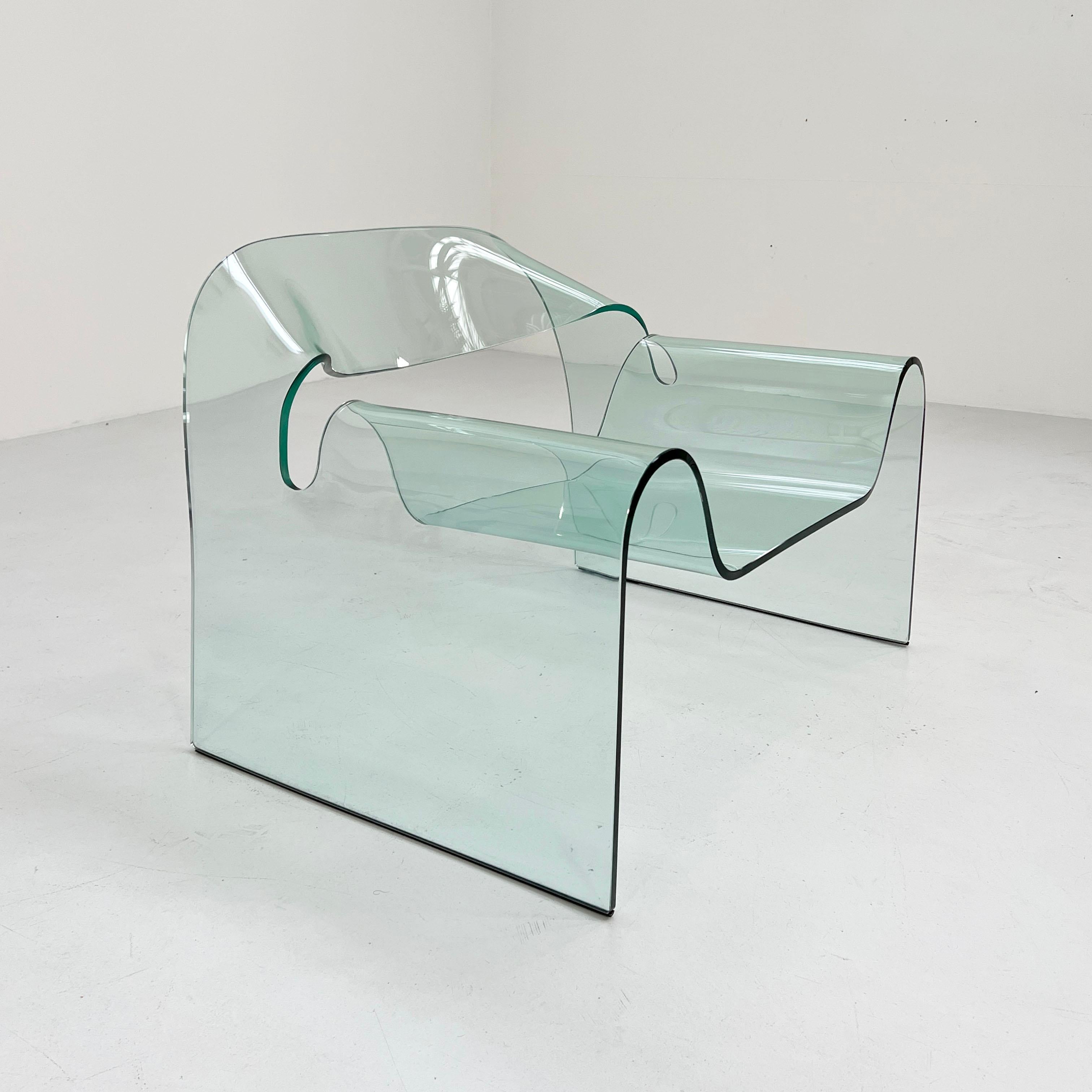 Glass Ghost Chair by Cini Boeri for Fiam, 1990s