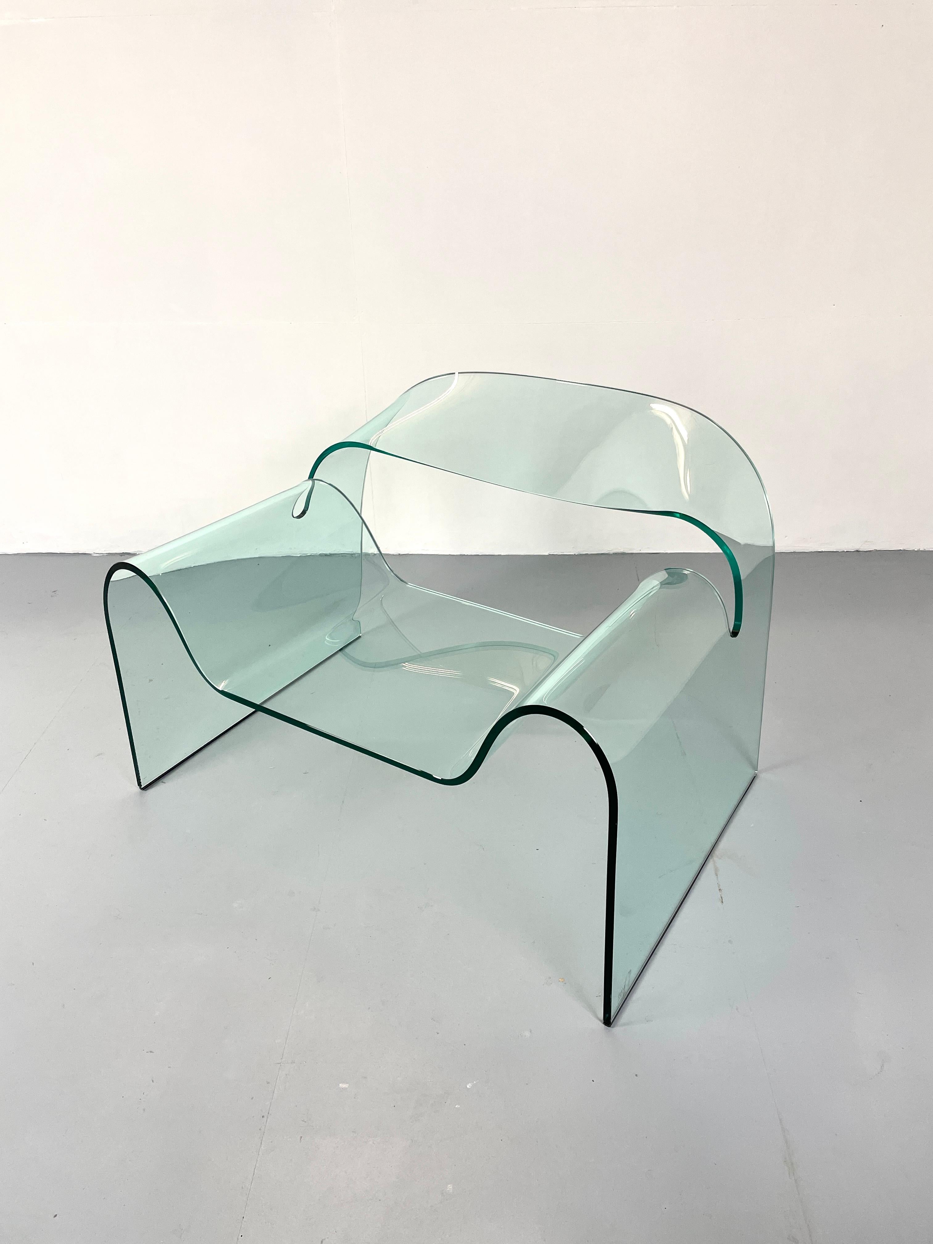 Ghost Chair by Cini Boeri for Fiam Glass Armchair 1
