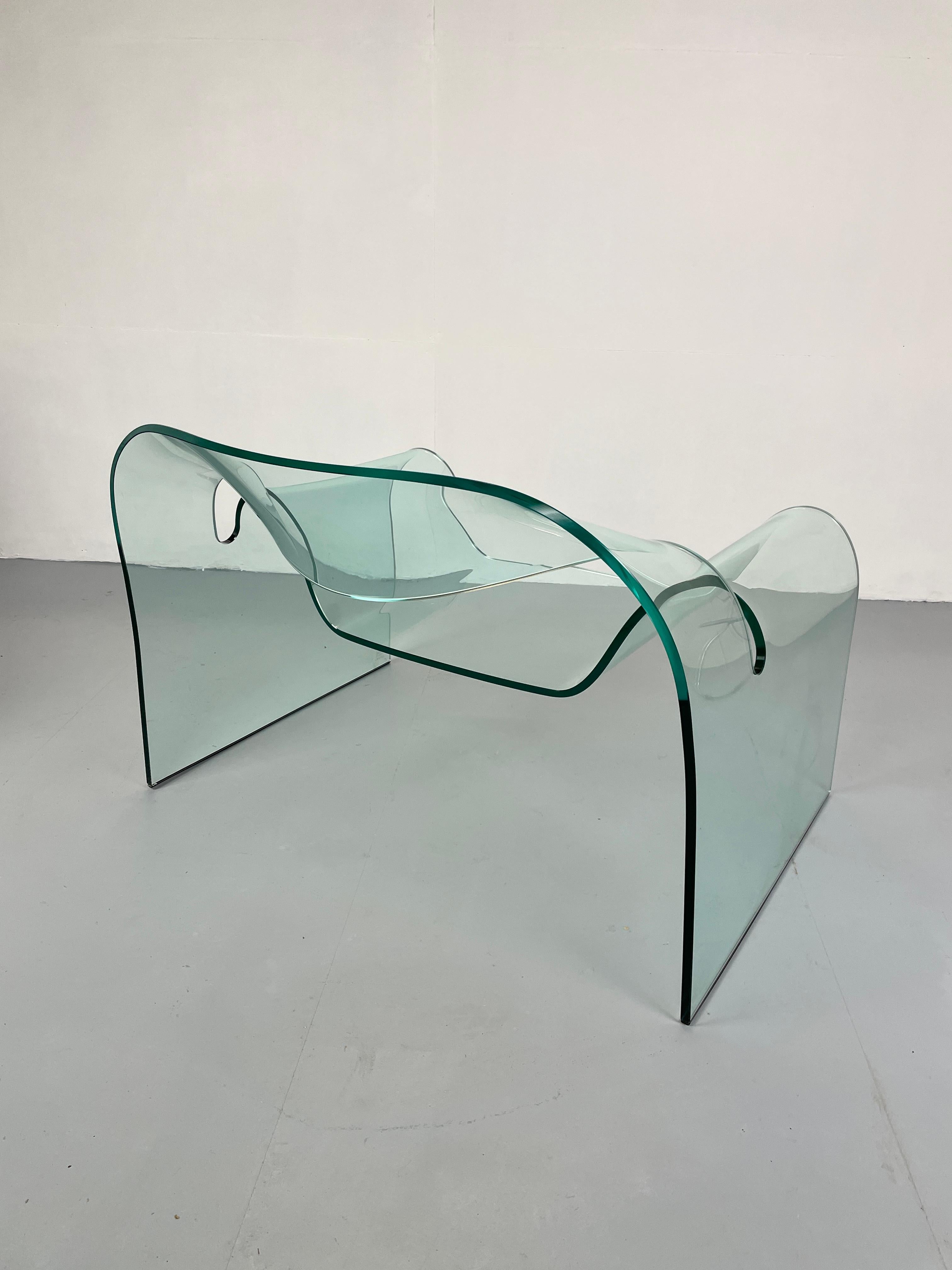 Ghost Chair by Cini Boeri for Fiam Glass Armchair 5