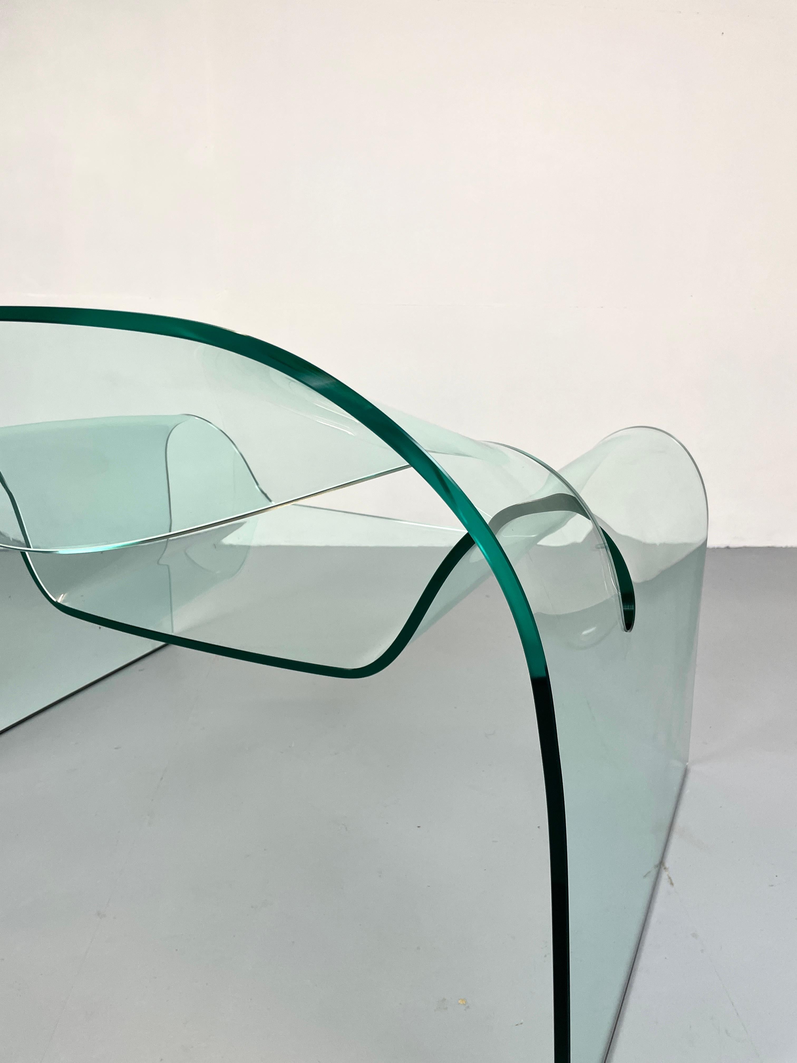 Ghost Chair by Cini Boeri for Fiam Glass Armchair 6