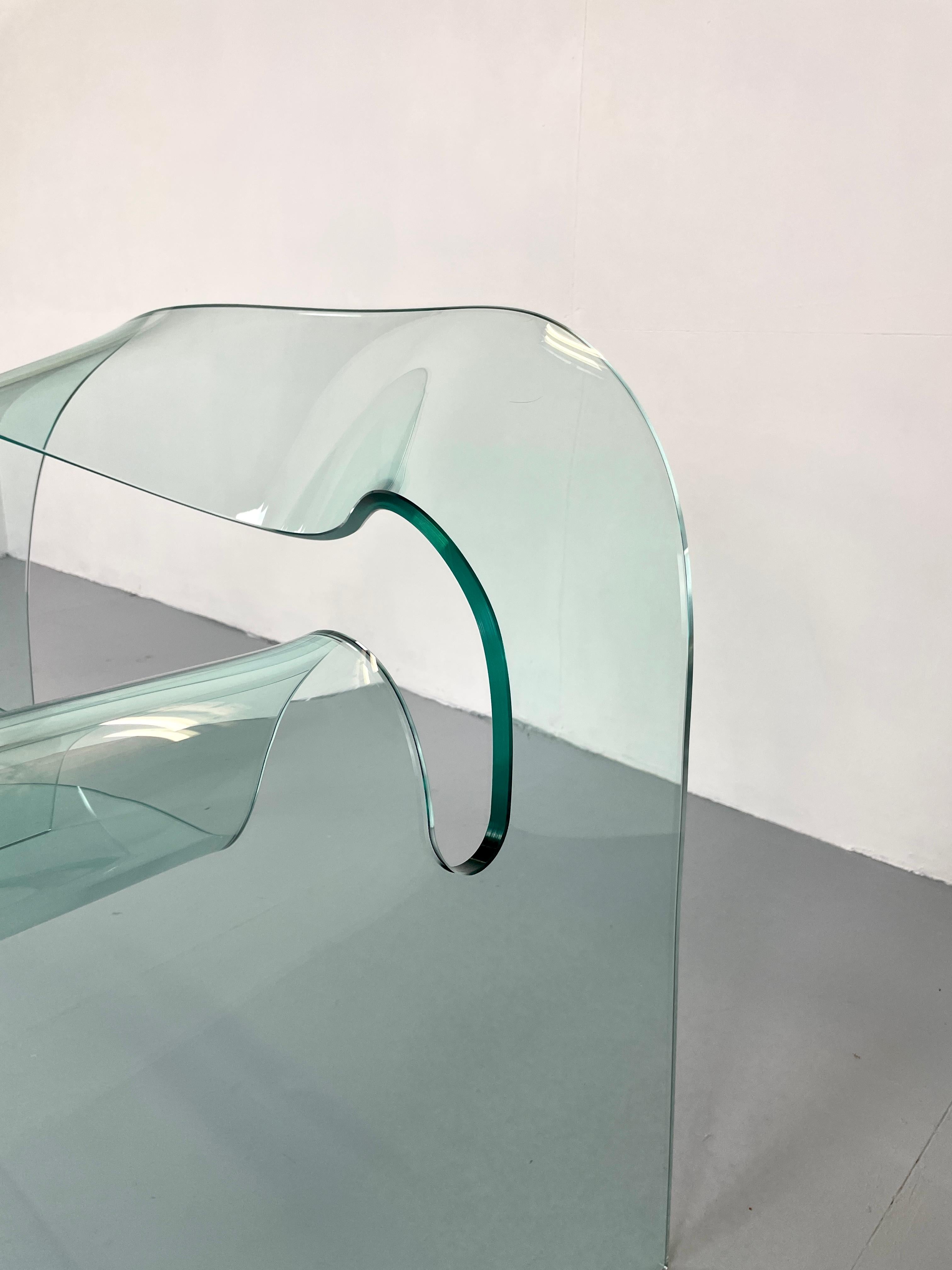 Wonderfull and rare authentic Ghost Chair by Cini Boeri for Fiam. 

It is stunning how a chair full of glass could be manufactured and used as a seating. 

“ I would never have thought of making a chair from glass… My initial distrust of an idea