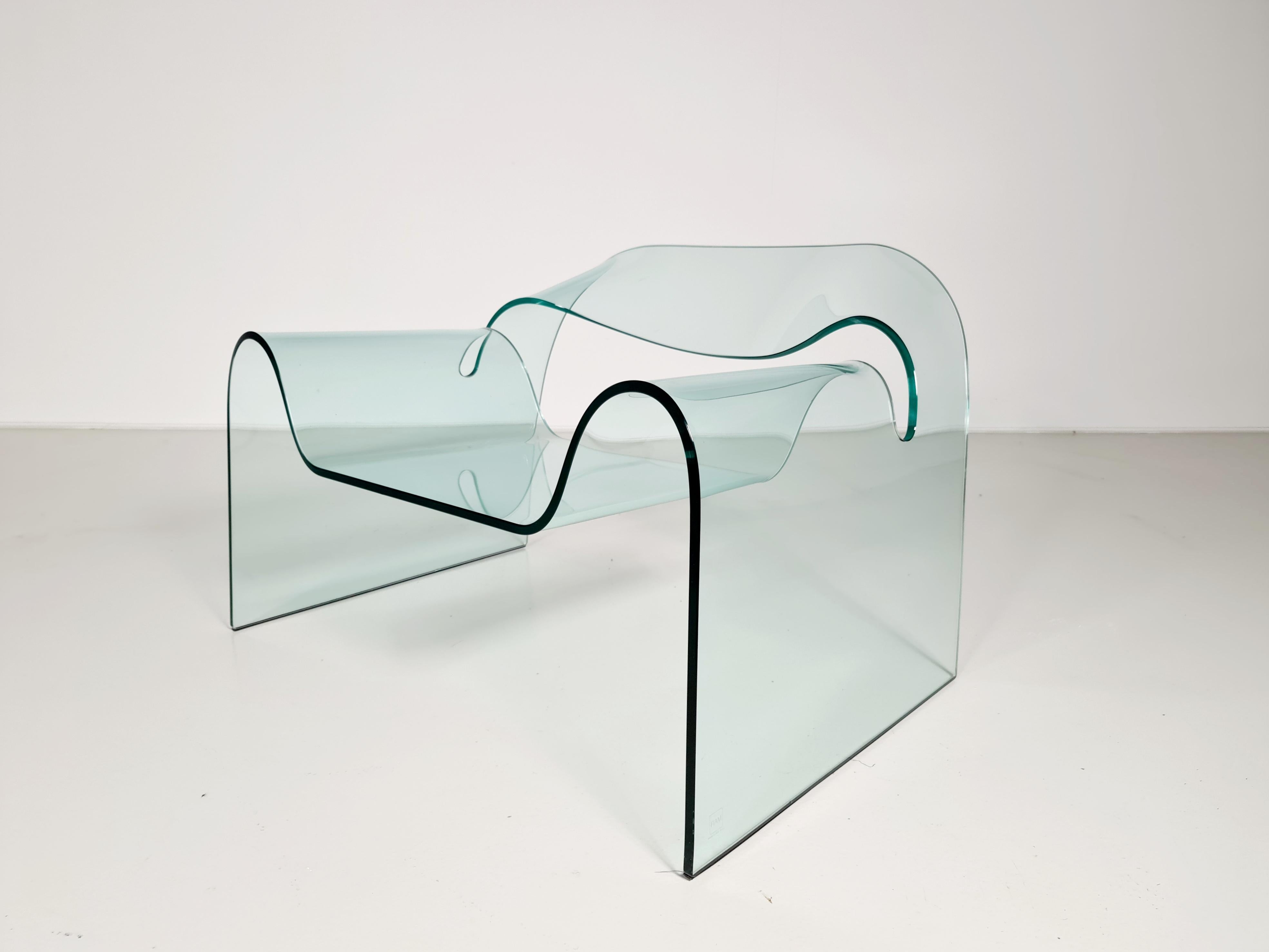 Glass Ghost Chair by Cini Boeri for Fiam Italy, 1980s