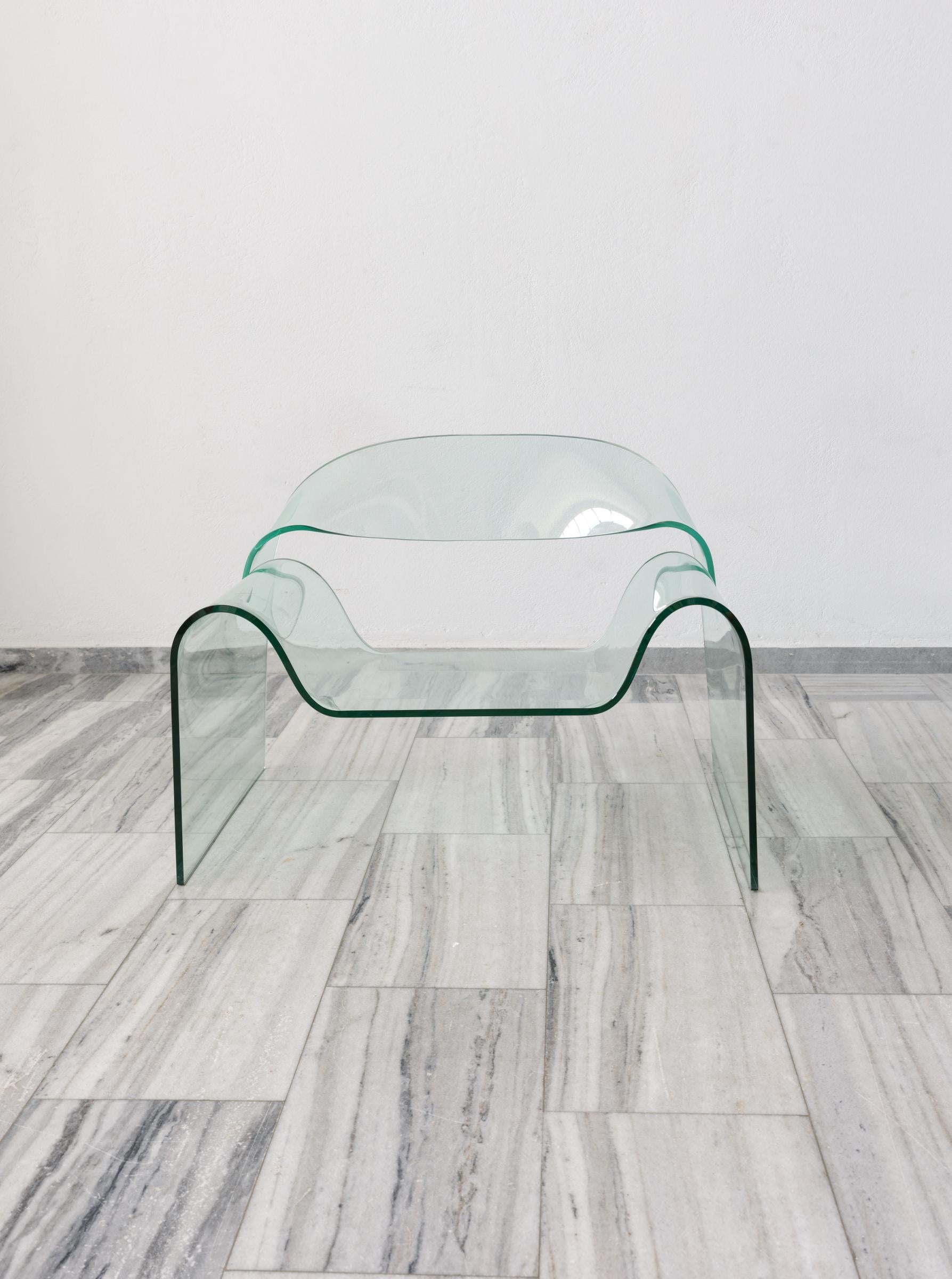 Silla Ghost diseñada por Cini Boeri para Fiam, 1987 Italia. Posmoderno en venta