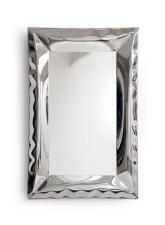 Espejo medio metálico inflado "Fantasma", acero inoxidable