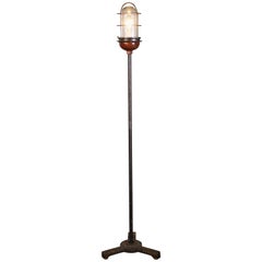 Ghost Light, Theater Stage Floor Lamp, Glass, Iron and Steel, Retro Industrial