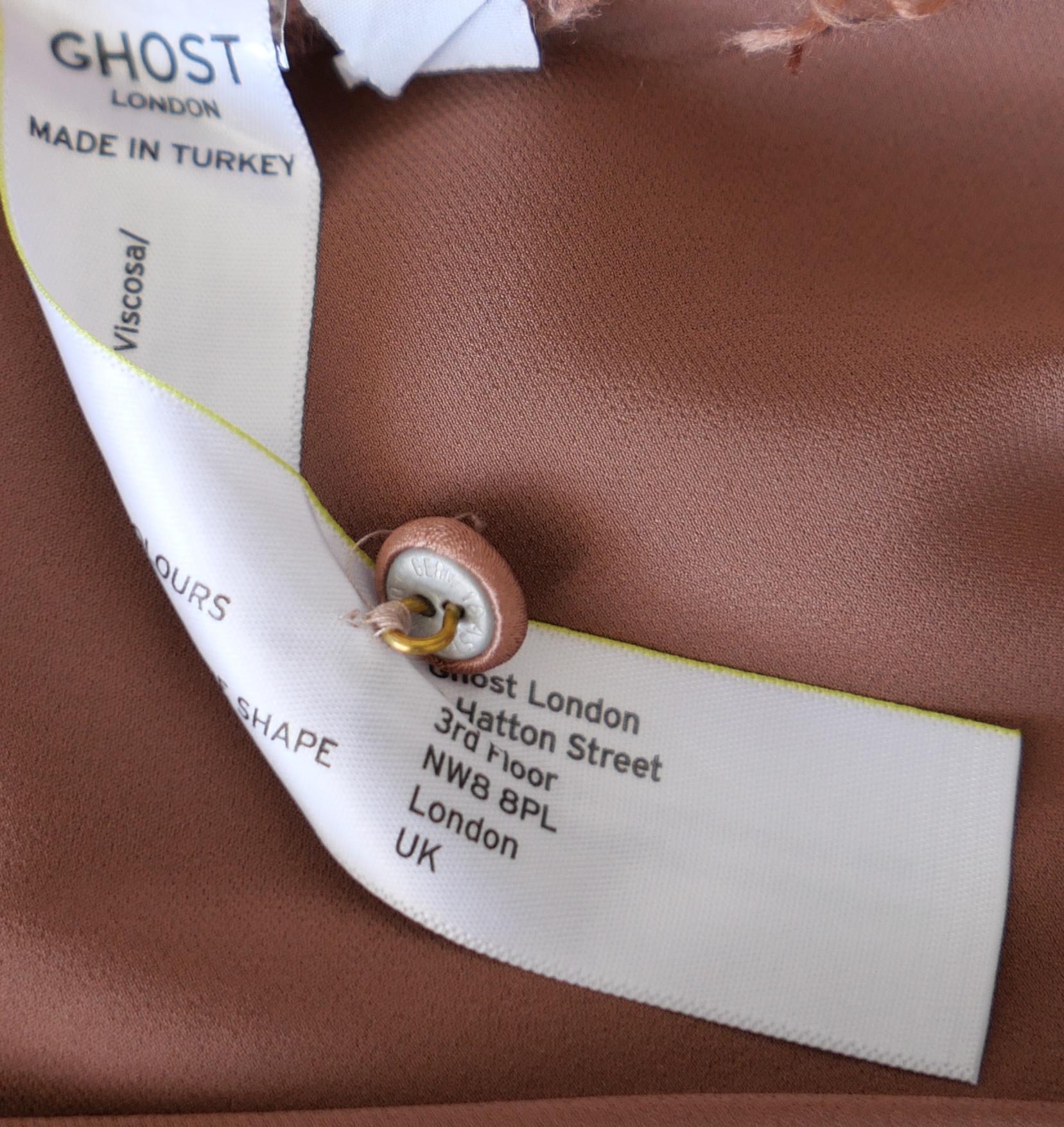 Ghost London Rayna High Neck Low Back Maxi Dress Gown For Sale 2