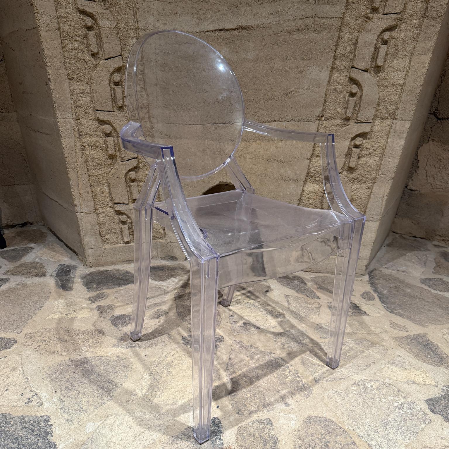 Mid-Century Modern Ghost Lucite Chair After Kartell For Sale