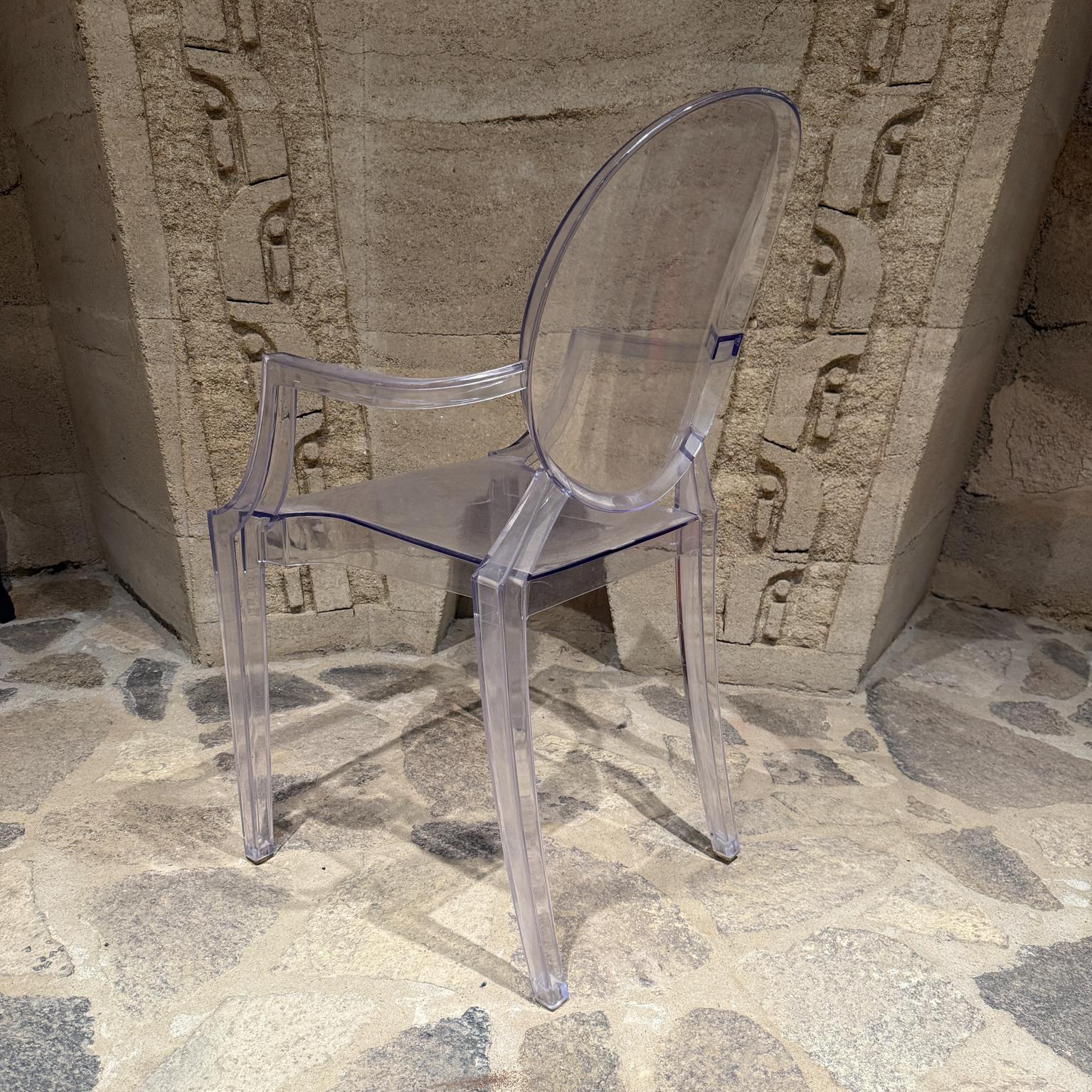 Late 20th Century Ghost Lucite Chair After Kartell For Sale