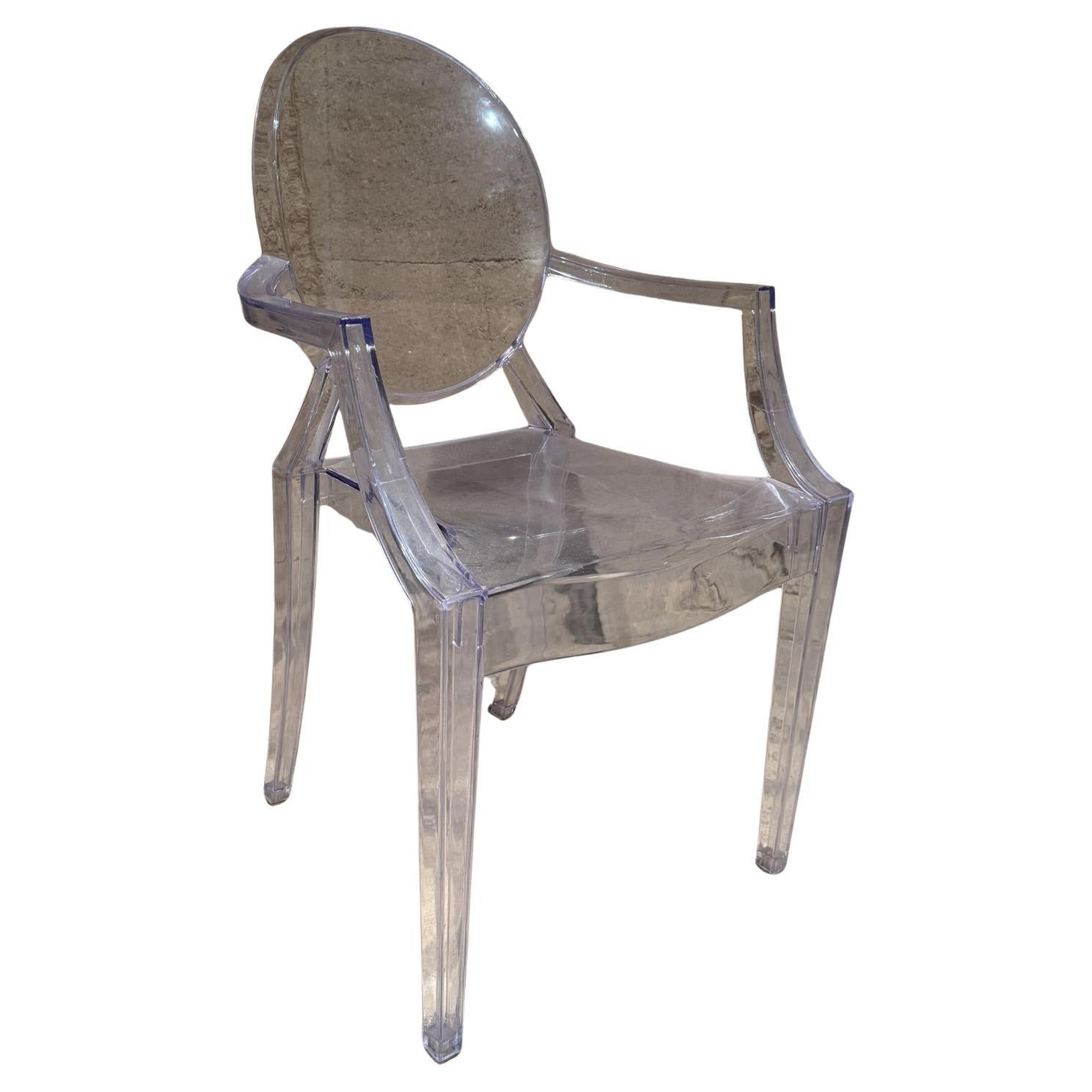 Ghost Lucite Chair After Kartell For Sale