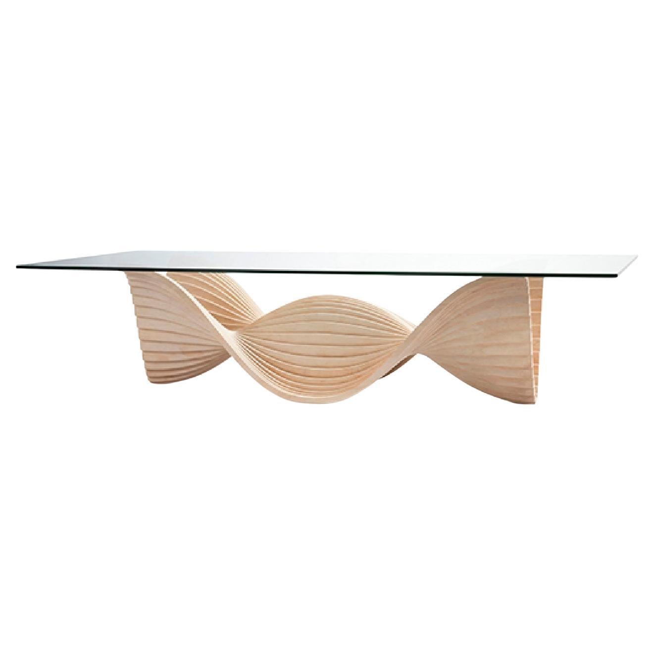 Table moyenne Ghost par Piegatto, une table de salle à manger contemporaine