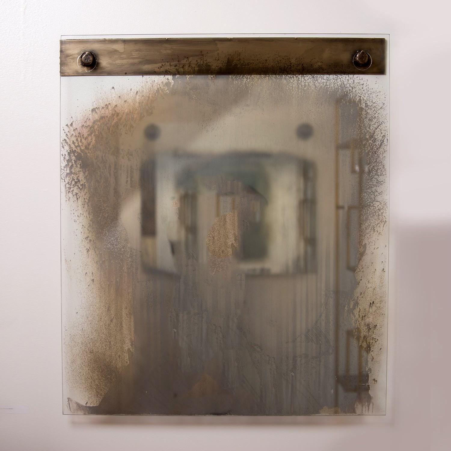 Brutalist Ghost Mirror For Sale