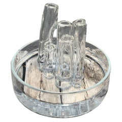 Vase à fleurs en verre sculptural Ghost Pipe