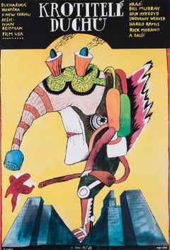 Ghostbusters 1988 Czech A3 Film Poster, Petr Pos