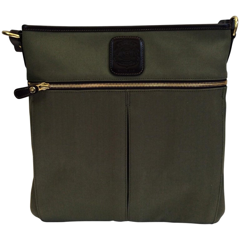 Ghurka Olive Green Anatomy Crossbody Bag
