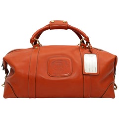 Ghurka Orange Leather No. 96 Cavalier Duffel Bag