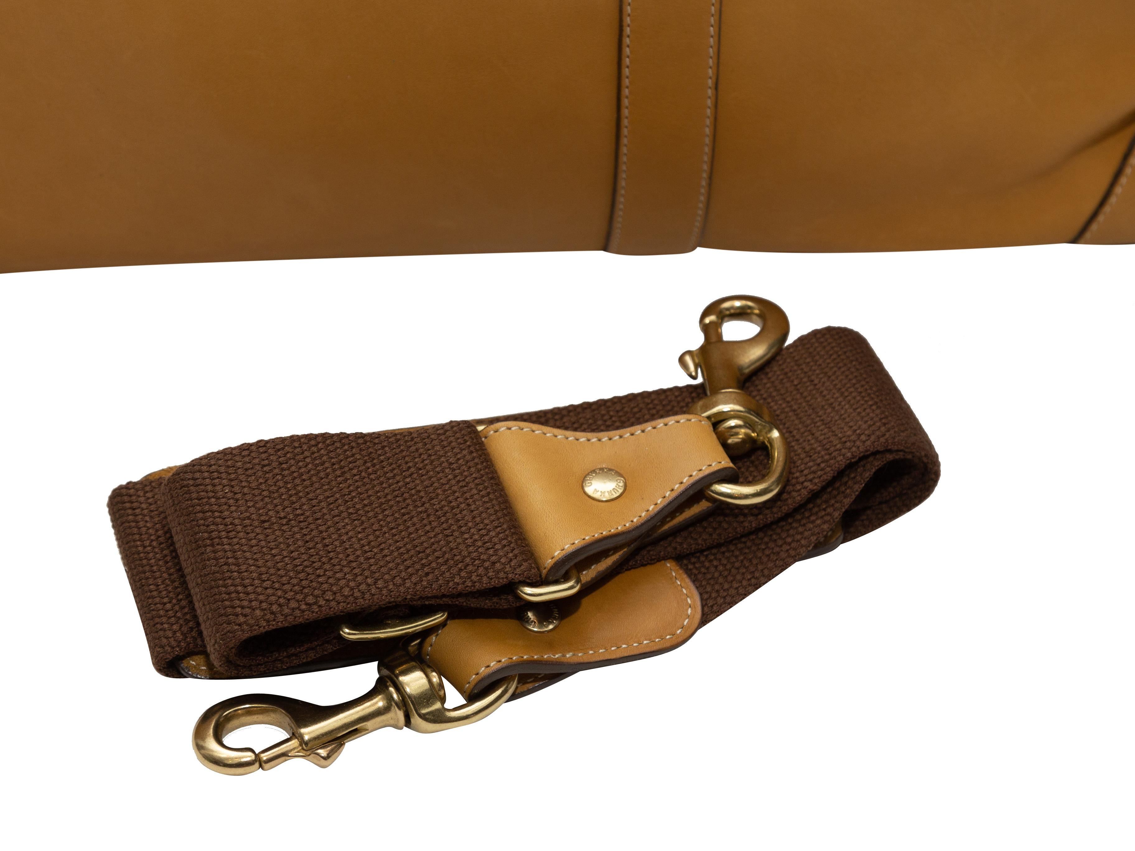 Ghurka Wheat Leather No. 98 Cavalier Duffel Bag 1