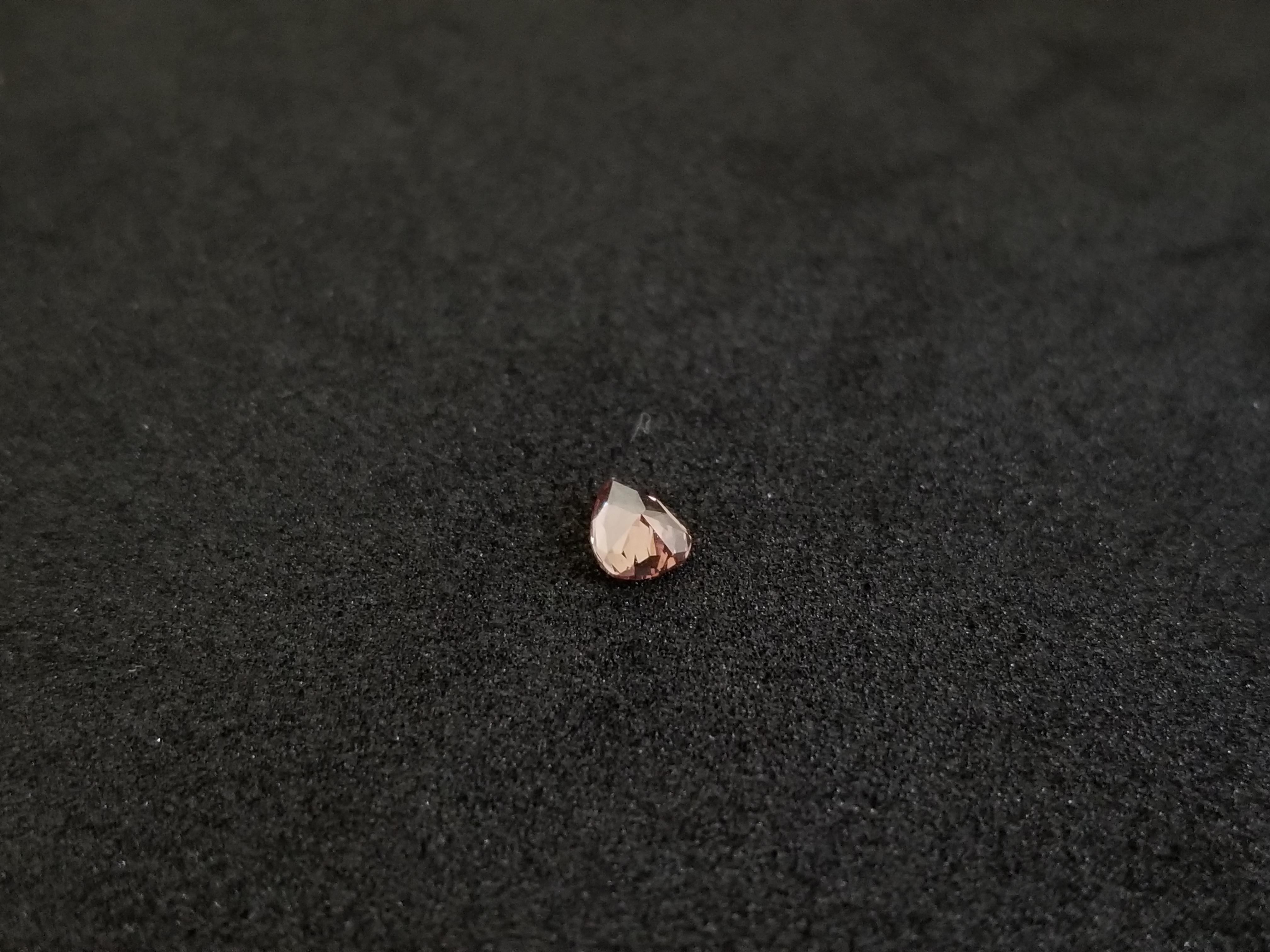 CLOSE OUT  GIA 0.15 Carat Natural Fancy Deep Orange Brown Pear Shape Diamond For Sale 1