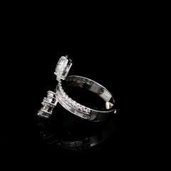GIA 0.38 cts Fancy Light Blueish Green SI2 Clarity Diamond Ring