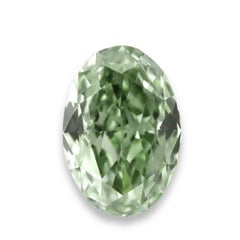 GIA 0.52ct Fancy Gray-Yellowish Green Chameleon Diamond VS1 Oval Mod Brilliant