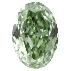 GIA 0.52ct Fancy Gray-Yellowish Green Chameleon Diamond VS1 Oval Mod Brilliant