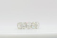 GIA Alianza de diamantes ovalados de 0,70 quilates cada uno en oro blanco de 18 quilates