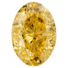 GIA 0,77CT Fancy Tiefbraun Gelber SI1 Ovalschliff Loser Diamant im Ovalschliff