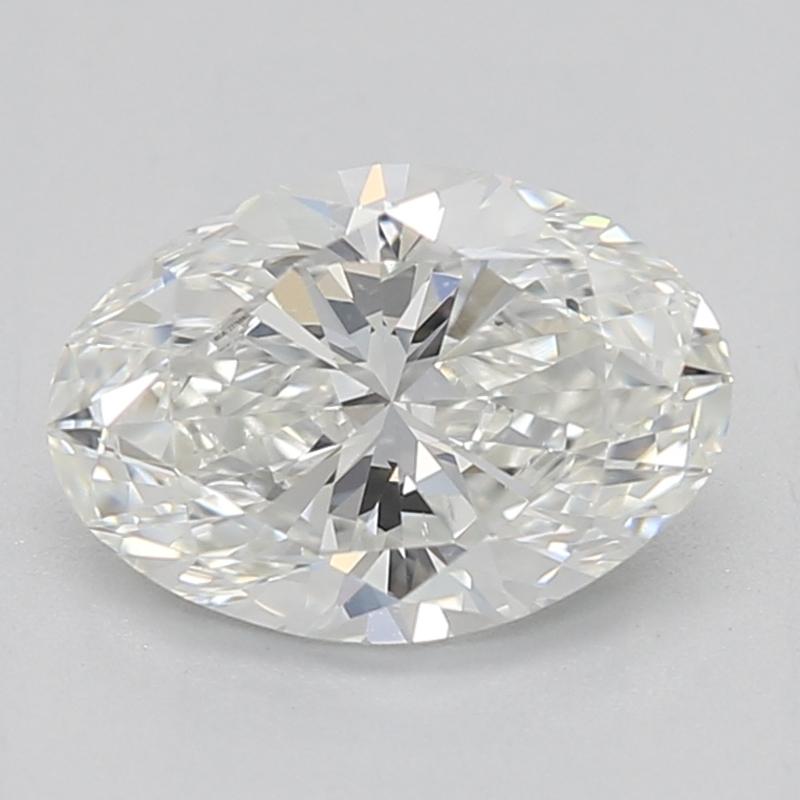Crafted with a stunning interplay of elegance and nature, this remarkable diamond ring features a mesmerizing oval center stone, weighing 0.80 and boasting an exquisite H and VS1 grade. The setting is artistically designed to emulate intertwined