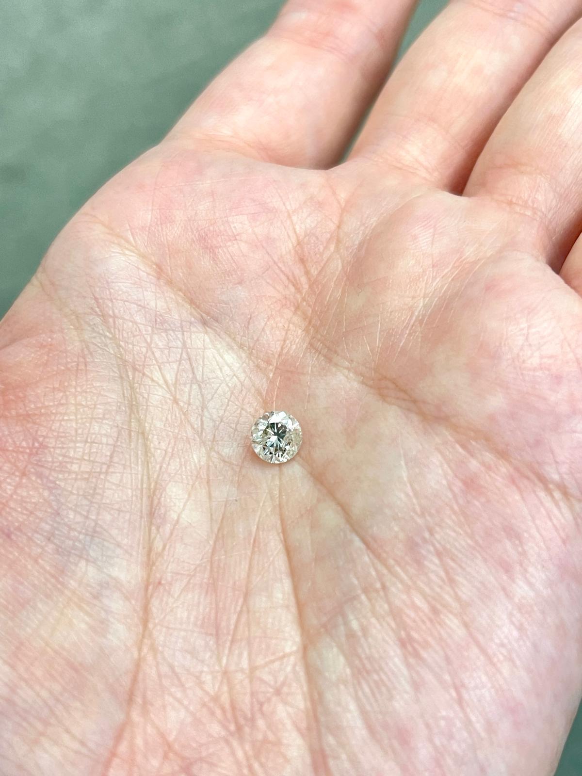 De las mujeres GIA Diamante natural suelto redondo de 0,80 quilates