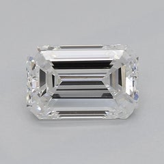 GIA 0.80ct Emerald Solitaire with Half Eternity 18K White Gold Diamond Ring