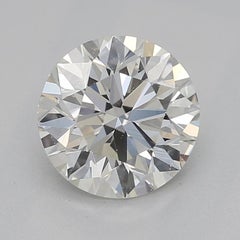 GIA 0.81 Carat Round Antique Openwork Engraved 18K White Gold Diamond Ring