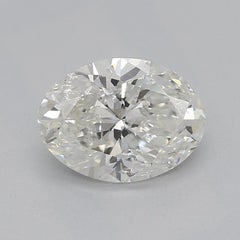 GIA 0.8ct Oval Vintage Three Stone Heart & Vine Diamond Ring