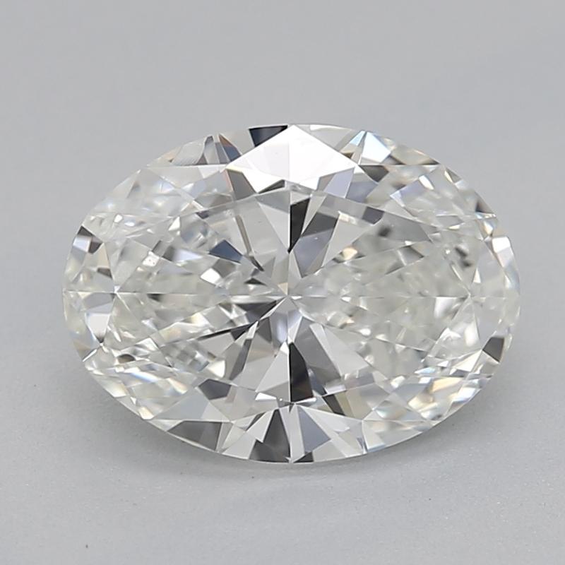 Dieser exquisite, in New York handgefertigte Diamantring hat als Herzstück einen ovalen Diamanten mit einem Gewicht von 0.9, der eine außergewöhnliche Brillanz und Klarheit ausstrahlt. Der Diamant mit den Graden H und SI2 ist GIA-zertifiziert, was